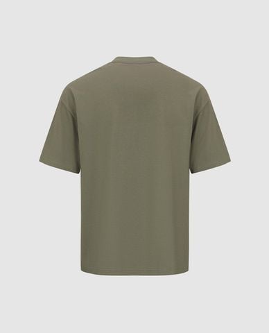  URBAN REVIVO - Áo thun nam cổ tròn tay ngắn thêu họa tiết 