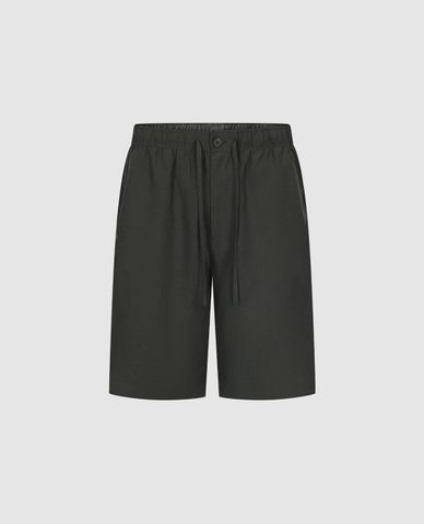  URBAN REVIVO - Quần short nam ống rộng lưng thun 