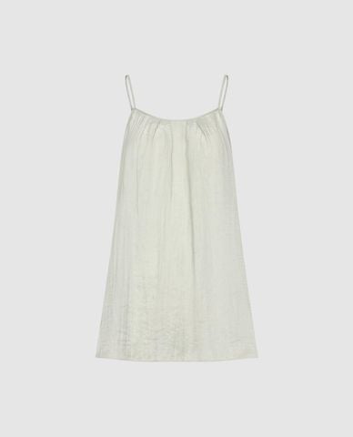  URBAN REVIVO - Áo hai dây nữ xếp li phom suông 