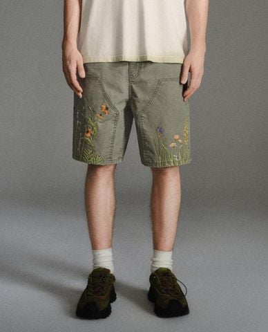  URBAN REVIVO - Quần short jeans nam Leisure 