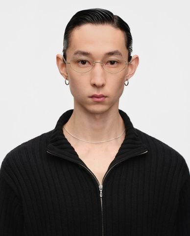  MUJOSH - Gọng kính oval unisex bản mảnh 