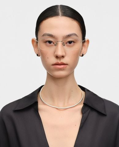  MUJOSH - Gọng kính chữ nhật unisex bản mảnh 