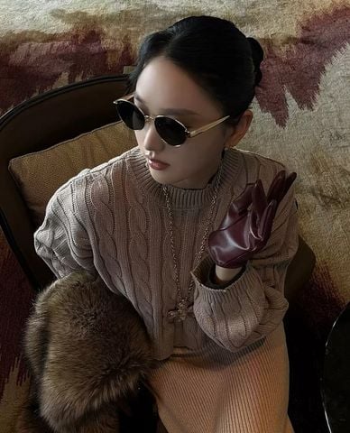  MUJOSH - Kính mát unisex gọng oval cổ điển 