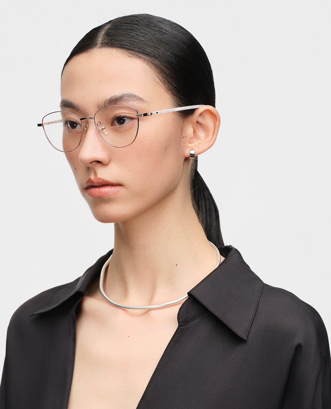 MUJOSH - Gọng kính mắt mèo nữ bản mảnh