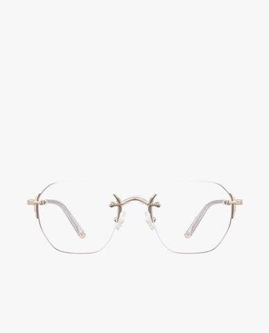  MUJOSH - Gọng kính đa giác unisex bản mảnh 