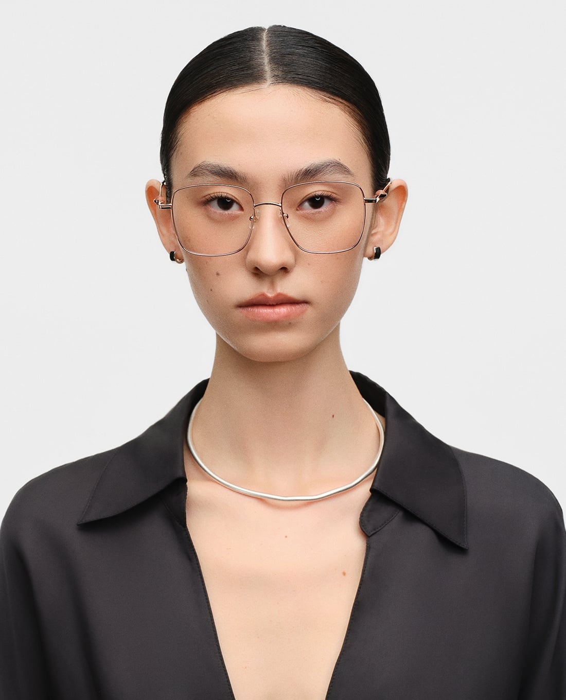 MUJOSH - Gọng kính vuông unisex bản mảnh