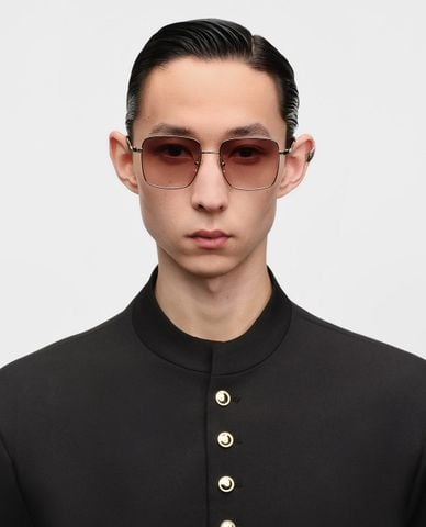  MUJOSH - Kính mát unisex gọng vuông bản mảnh 