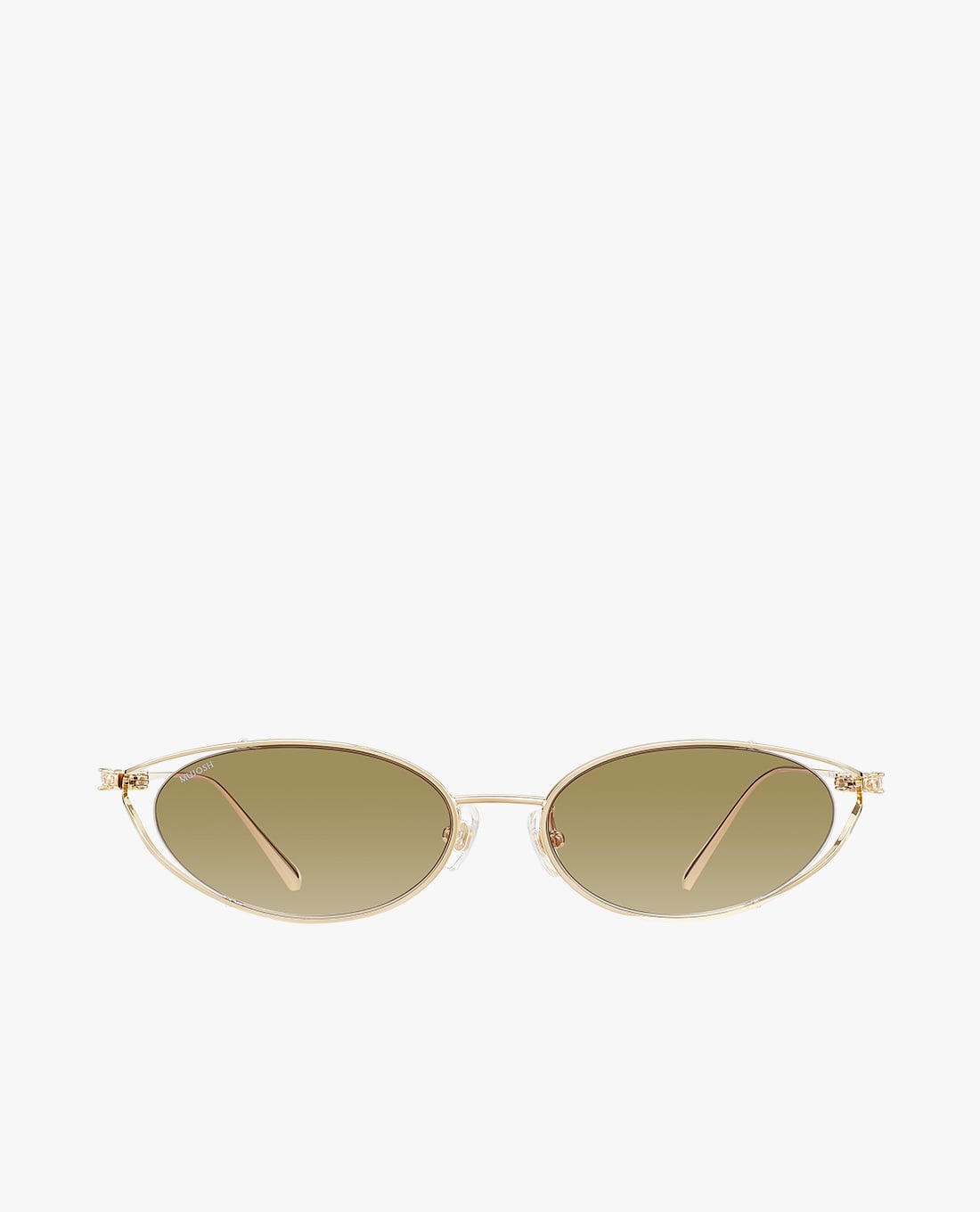 MUJOSH - Kính mát unisex gọng oval bản mảnh