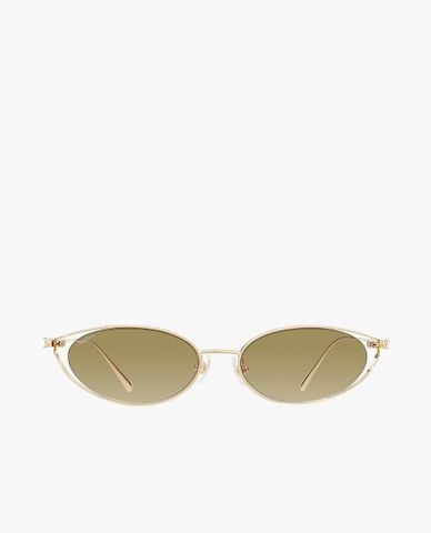  MUJOSH - Kính mát unisex gọng oval bản mảnh 