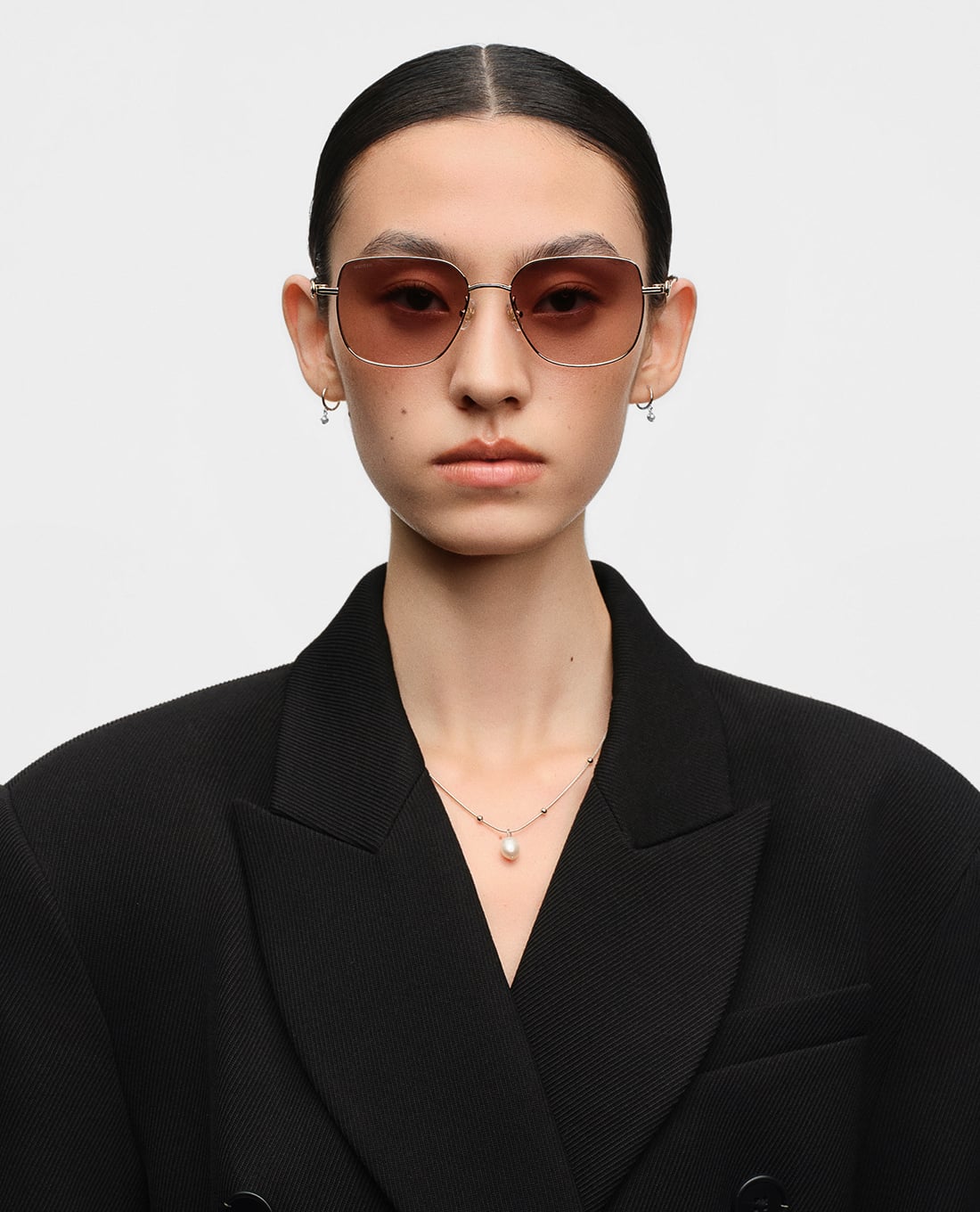 MUJOSH - Kính mát unisex gọng đa giác bản mảnh