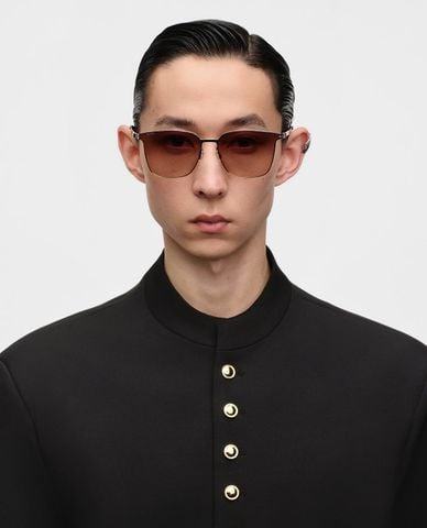  MUJOSH - Kính mát unisex gọng vuông bản mảnh 