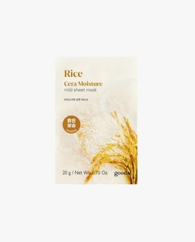  GOODAL - Mặt nạ Rice Cera Moisture Mild Sheet 