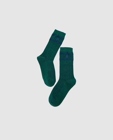  URBAN REVIVO - Vớ unisex cổ cao viền sọc 