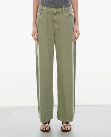  URBAN REVIVO - Quần jeans nữ ống đứng thanh lịch 
