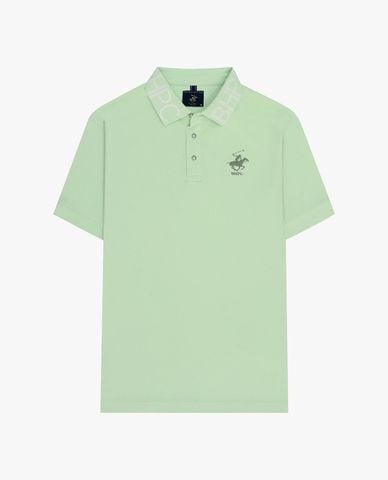  BEVERLY HILLS POLO CLUB - Áo polo nam cổ bẻ tay ngắn thêu logo 