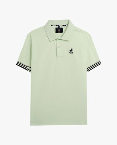  BEVERLY HILLS POLO CLUB - Áo polo nam cổ bẻ tay ngắn viền sọc 