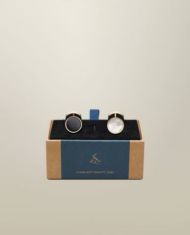  CHARLES TYRWHITT - Khuy măng sét nam Square Logo 