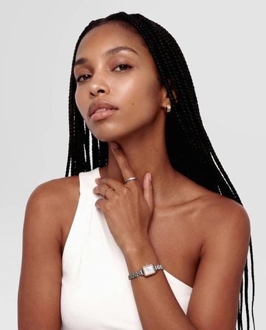  DANIEL WELLINGTON - Khuyên tai nữ khoen tròn Line 