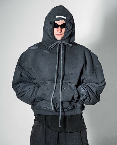  STRESSMAMA - Áo hoodie unisex tay dài phối mũ Holiday 