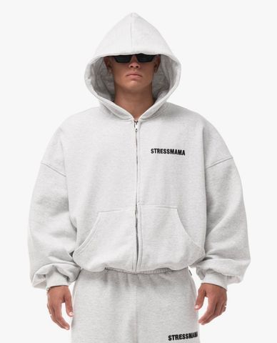  STRESSMAMA - Áo khoác phối mũ unisex phối logo Coach 