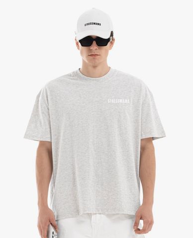  STRESSMAMA - Áo thun unisex cổ tròn tay ngắn Basic 