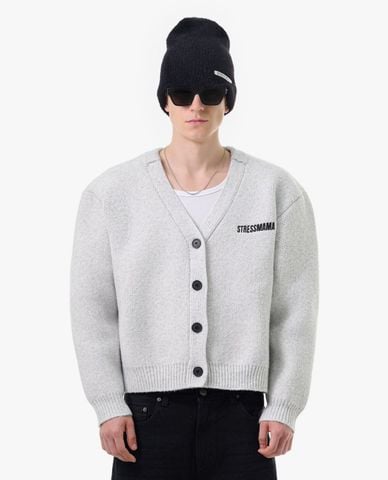  STRESSMAMA - Áo khoác cardigan unisex cổ V tay dài HOSM 