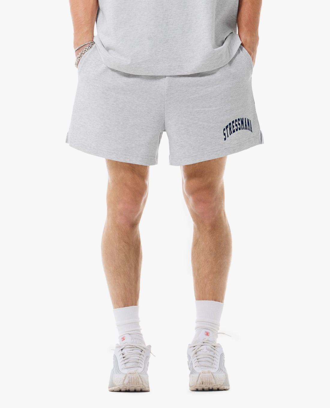 STRESSMAMA - Quần short unisex thể thao ống rộng SSMA