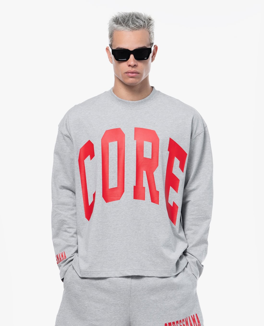 STRESSMAMA - Áo thun unisex cổ tròn tay dài Core V2