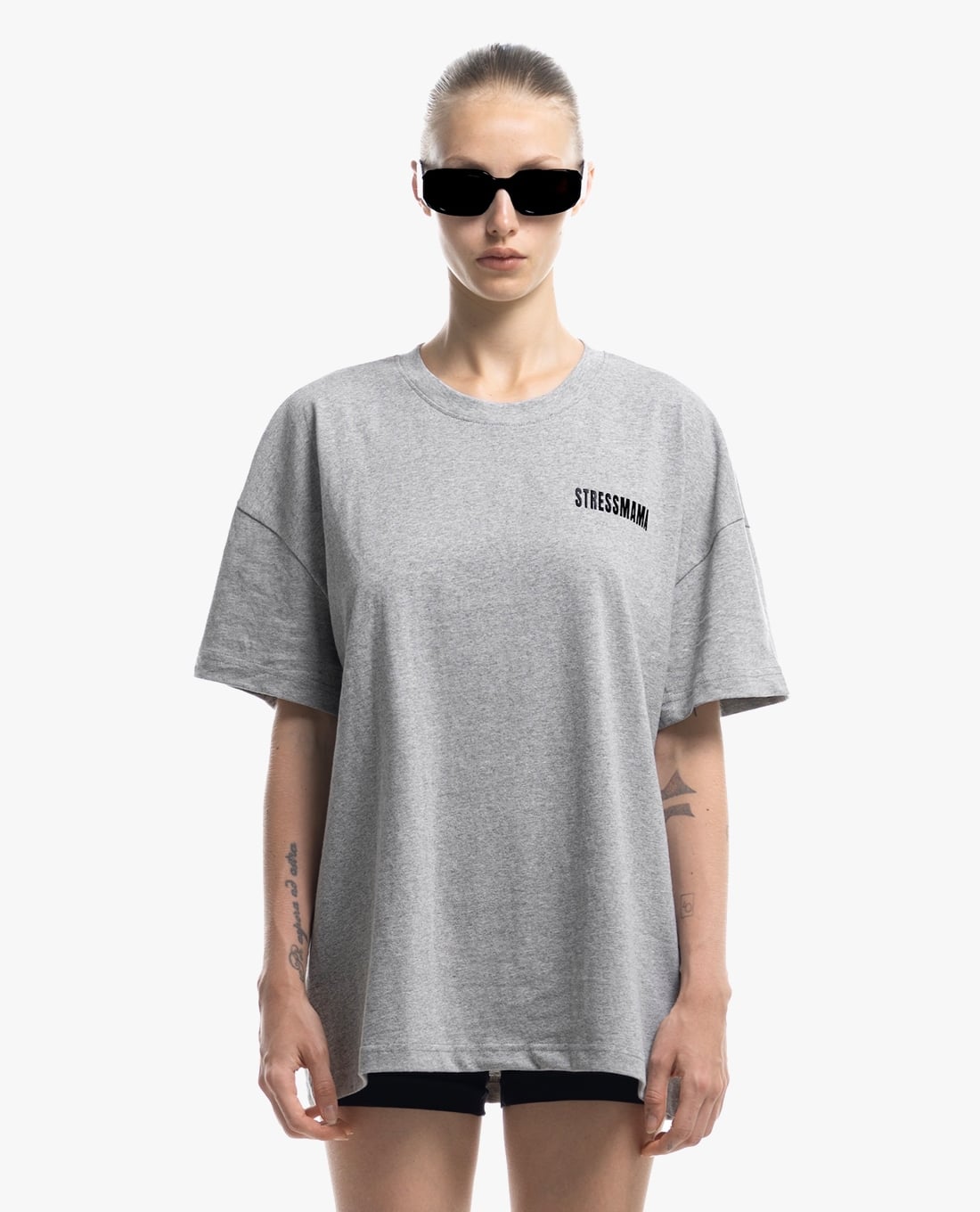 STRESSMAMA - Áo thun unisex cổ tròn tay ngắn Basic