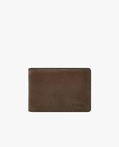  FOSSIL - Ví nam dáng ngắn gập đôi Derrick 