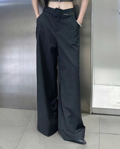  DEZUS - Quần nữ ống rộng lưng cao Toli 