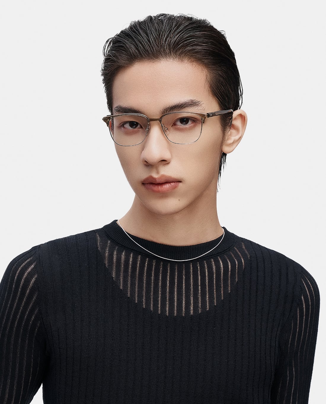 MUJOSH - Gọng kính vuông unisex bản vừa