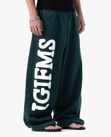  STRESSMAMA - Quần dài unisex ống rộng lưng thun IGIFMS 