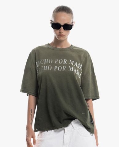  STRESSMAMA - Áo thun unisex cổ tròn tay ngắn Hecho V2 