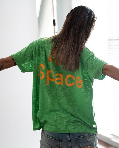  STRESSMAMA - Áo thun unisex cổ tròn tay ngắn in chữ 