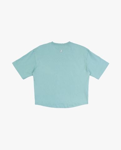  KANGOL - Áo thun unisex cổ tròn tay ngắn họa tiết chữ 