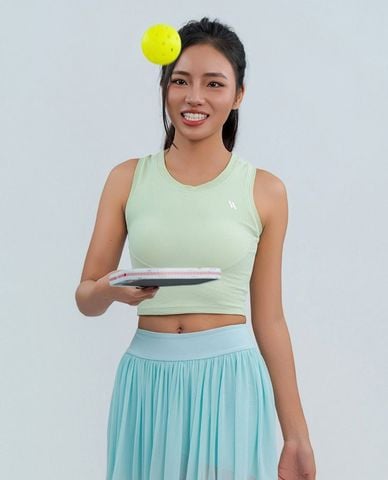  AZURA - Áo bra thể thao nữ cổ tròn sát nách 