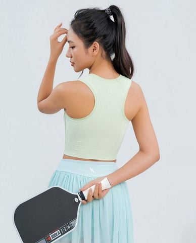  AZURA - Áo bra thể thao nữ cổ tròn sát nách 