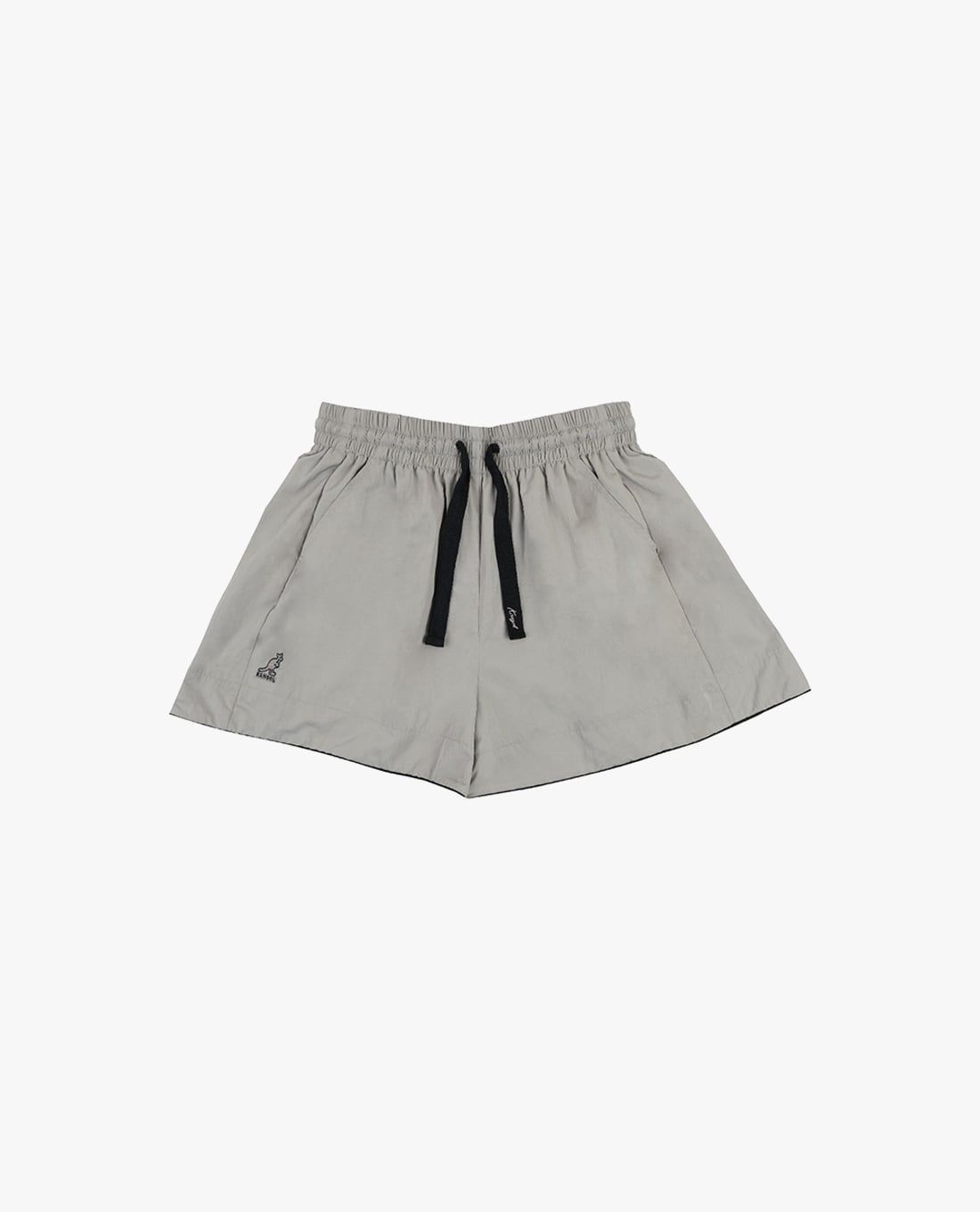 KANGOL - Quần short unisex ống rộng phối dây rút