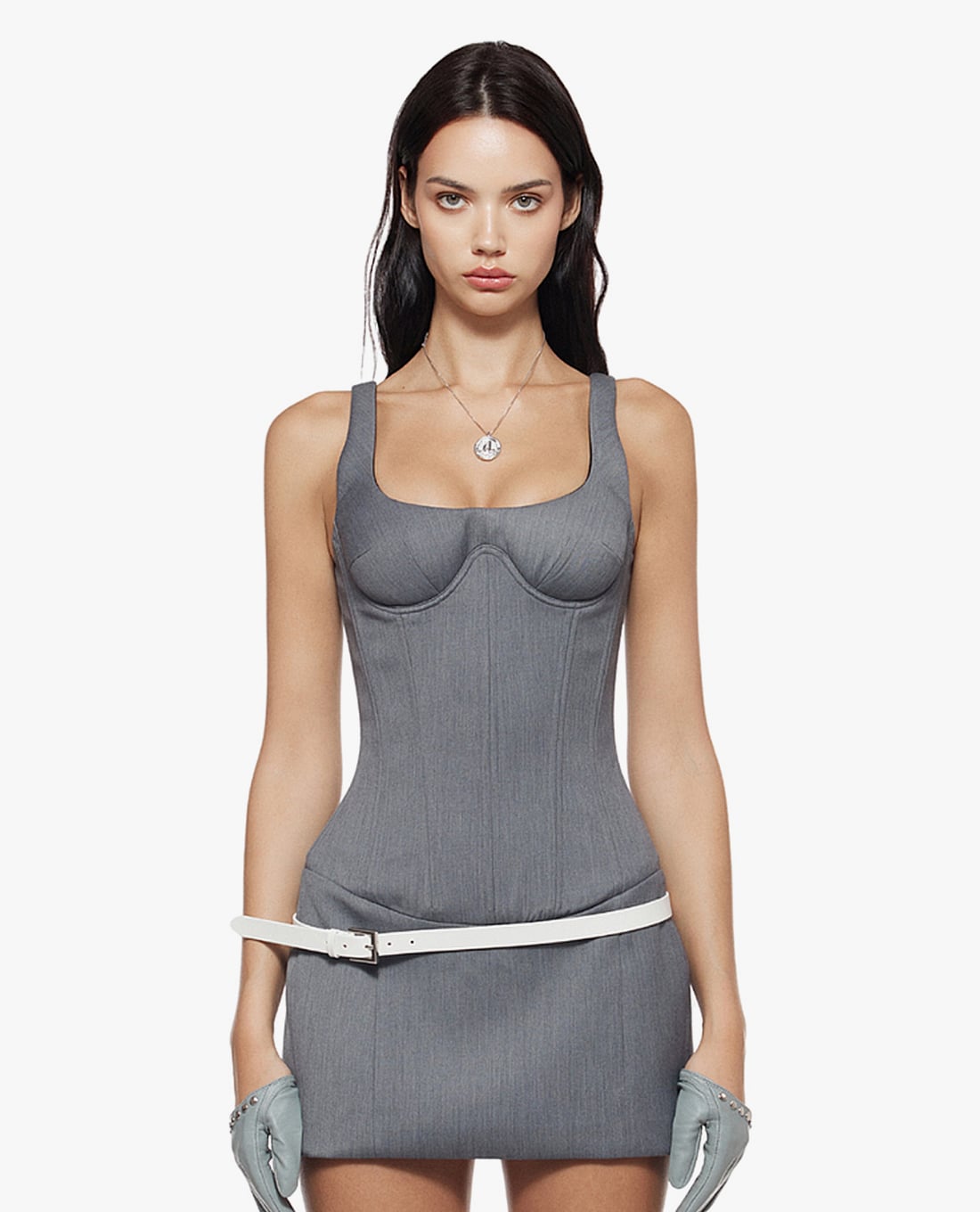 FANCì CLUB - Đầm hai dây mini dáng corset Amanda