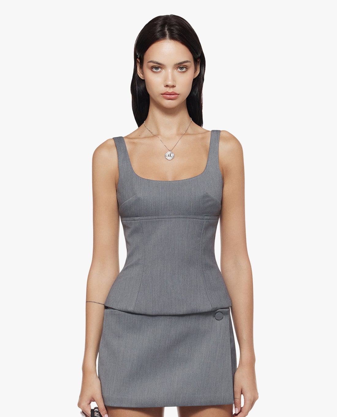 FANCì CLUB - Áo hai dây nữ cổ vuông phom ôm Margot