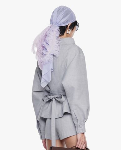  FANCì CLUB - Áo khoác hai hàng nút nữ vai phồng Fleshlight 