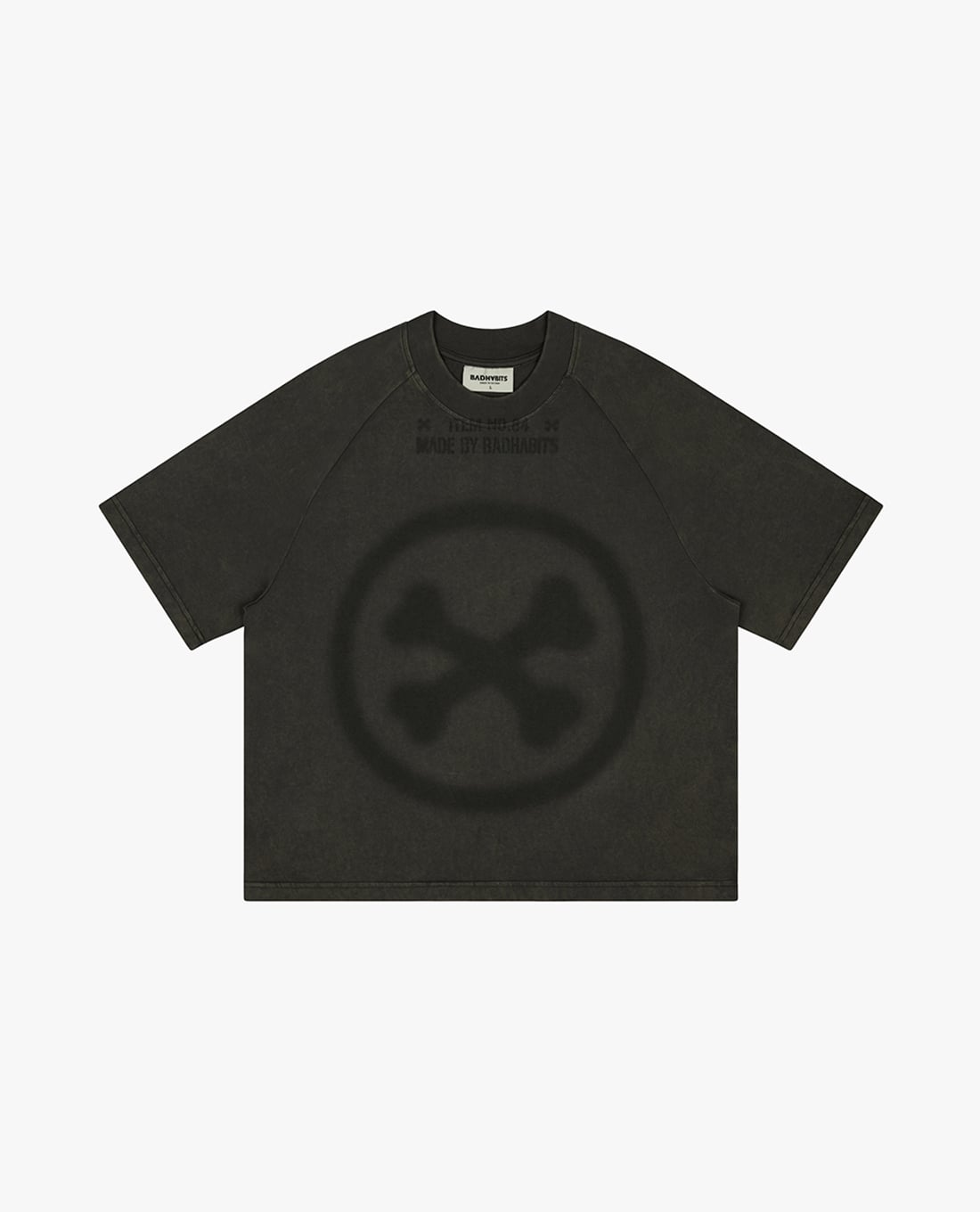 BAD HABITS - Áo thun unisex cổ tròn tay ngắn No.84