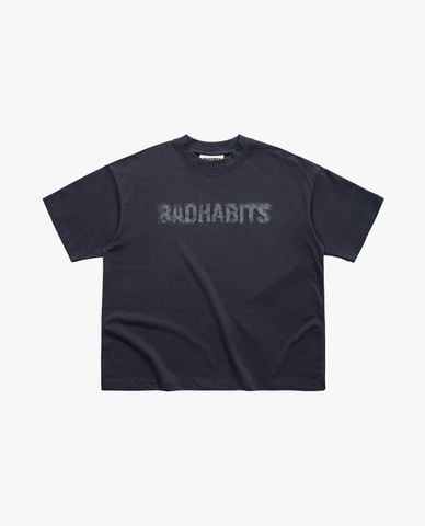  BAD HABITS - Áo thun unisex cổ tròn tay ngắn Play Dirty 
