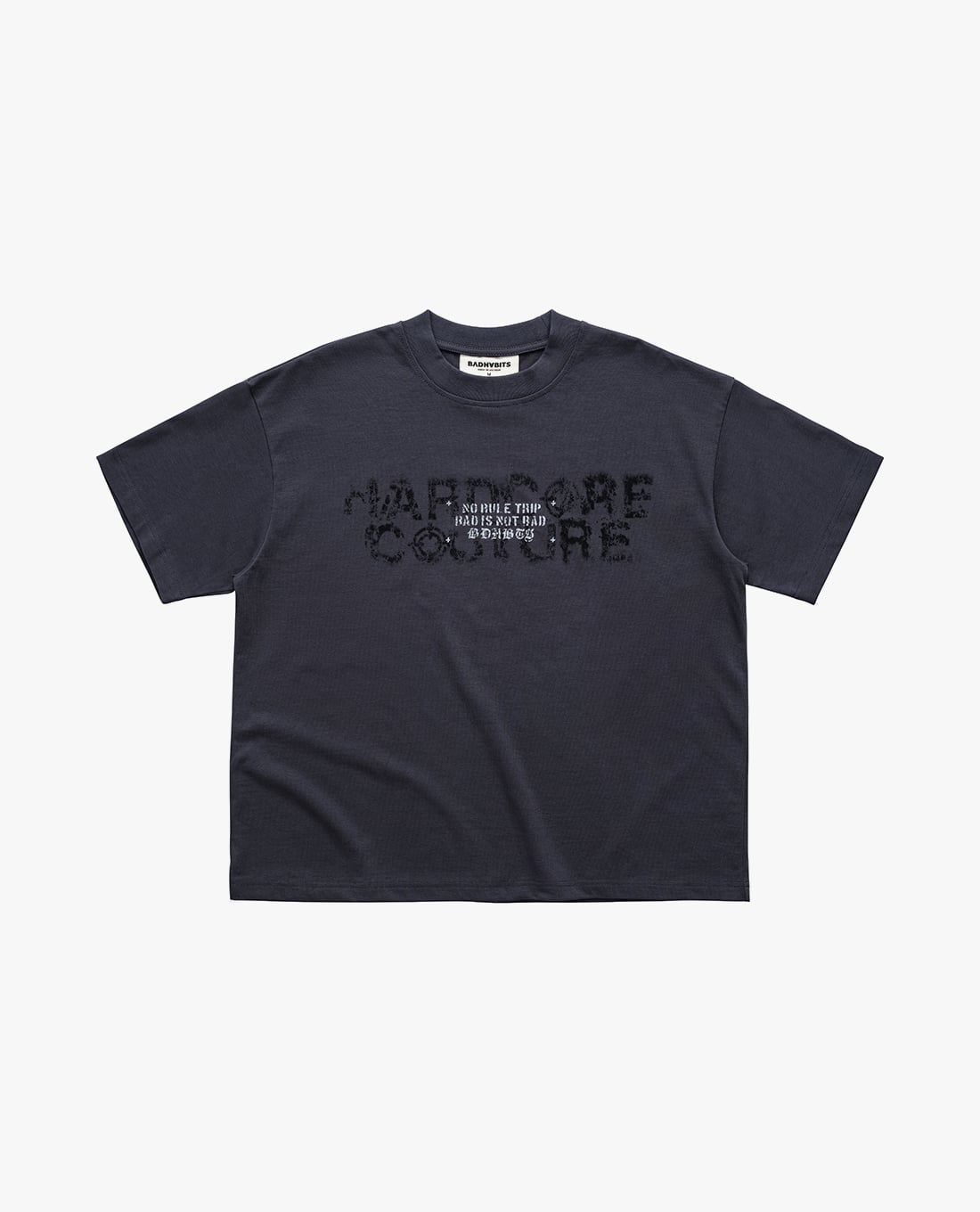 BAD HABITS - Áo thun unisex cổ tròn tay ngắn No Rule