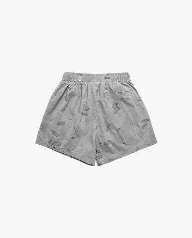  BAD HABITS - Quần short unisex ống rộng lưng thun 