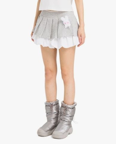  BAD RABBIT CLUB - Chân váy xếp li mini Lune Rabbit 