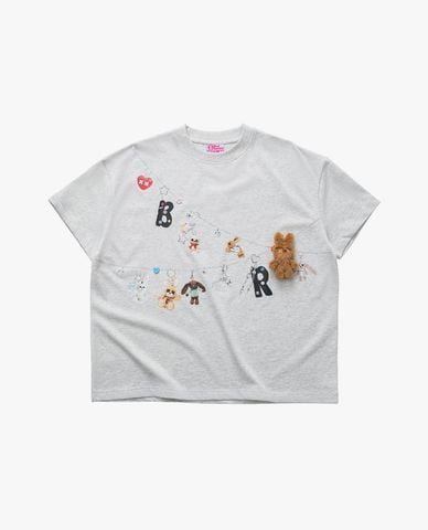  BAD RABBIT CLUB - Áo thun unisex cổ tròn tay ngắn Charm Club 