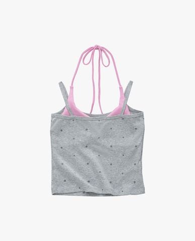  BAD RABBIT CLUB - Áo hai dây nữ cổ yếm phối layer Lil Guava 