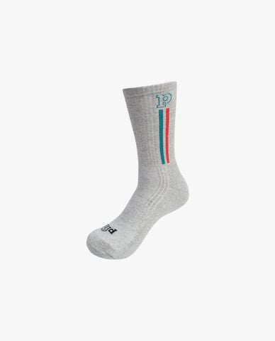  PILI - Set 3 vớ unisex cổ cao dệt logo phối sọc 